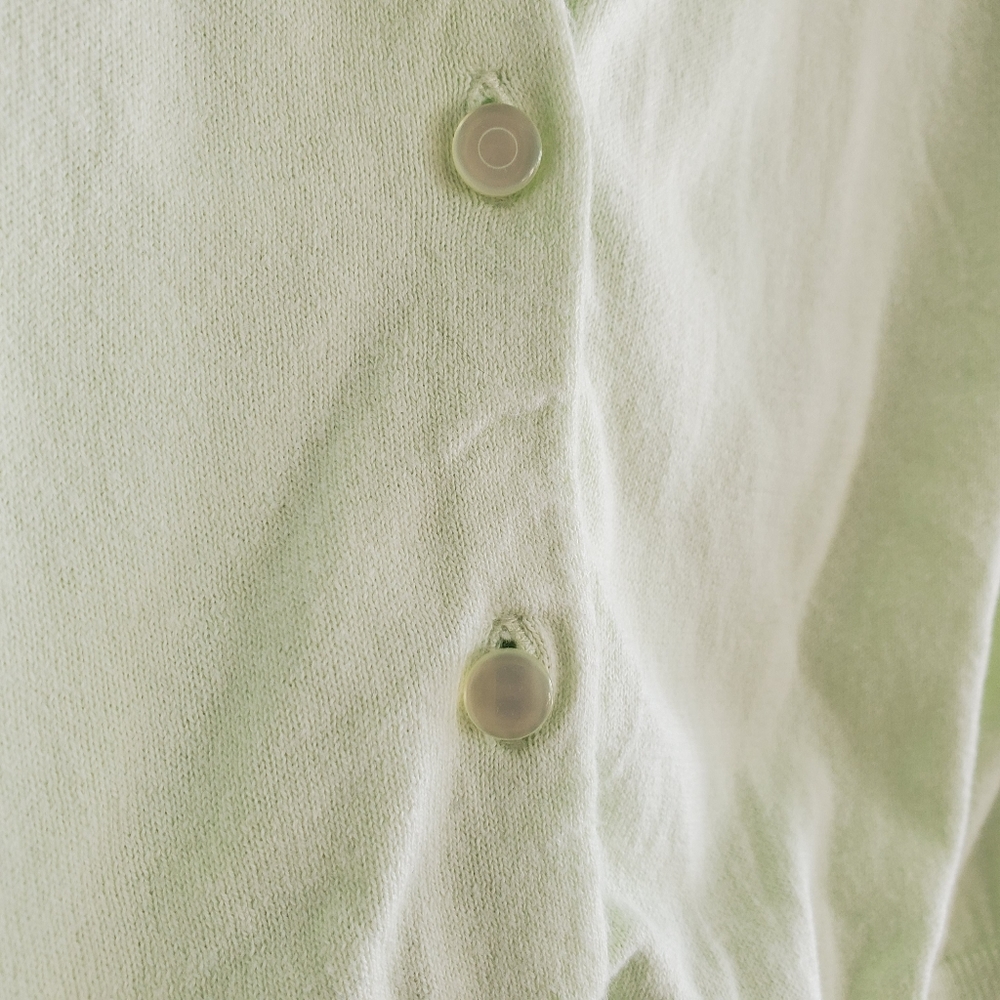J. CREW Light Green Cardigan - Picture 4 of 6